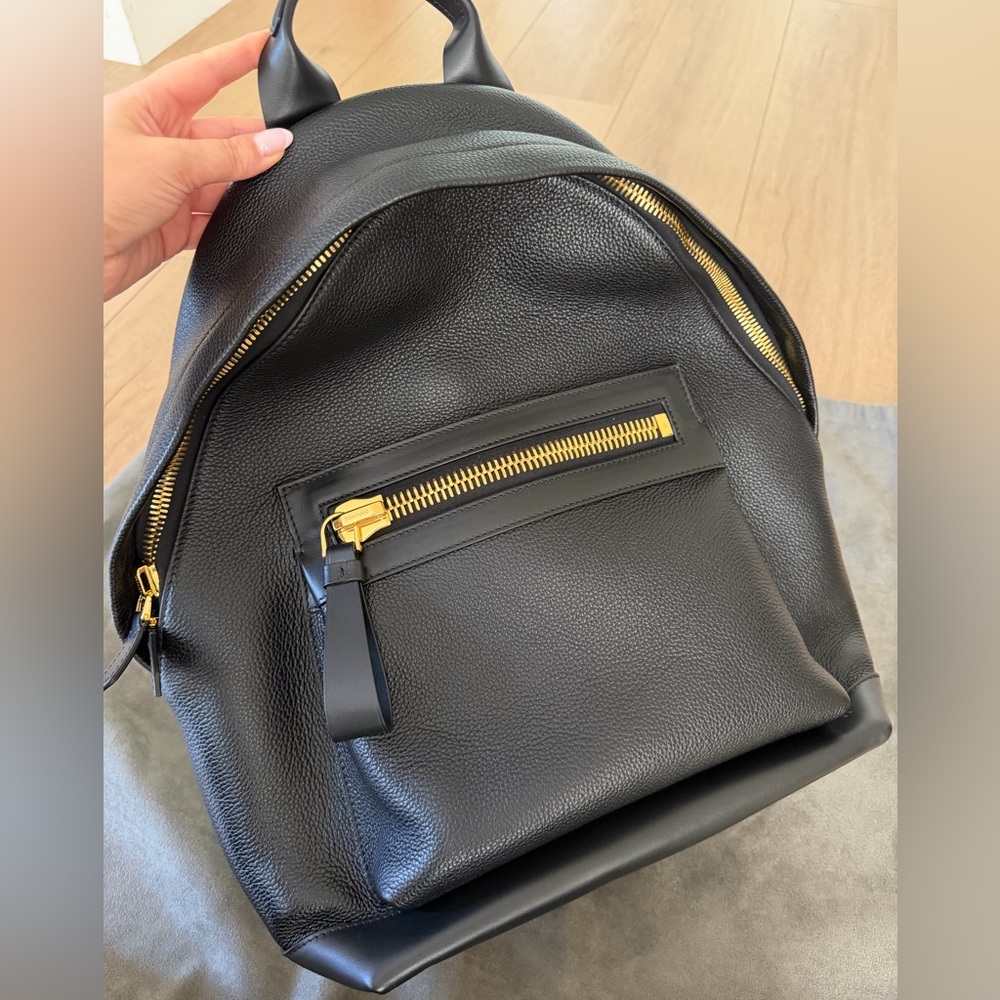 Tom Ford Buckley Leather Backpack